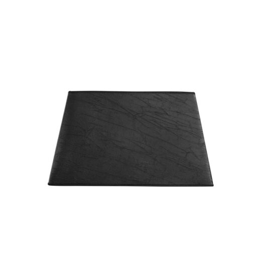 Shade rectangular L - black leather